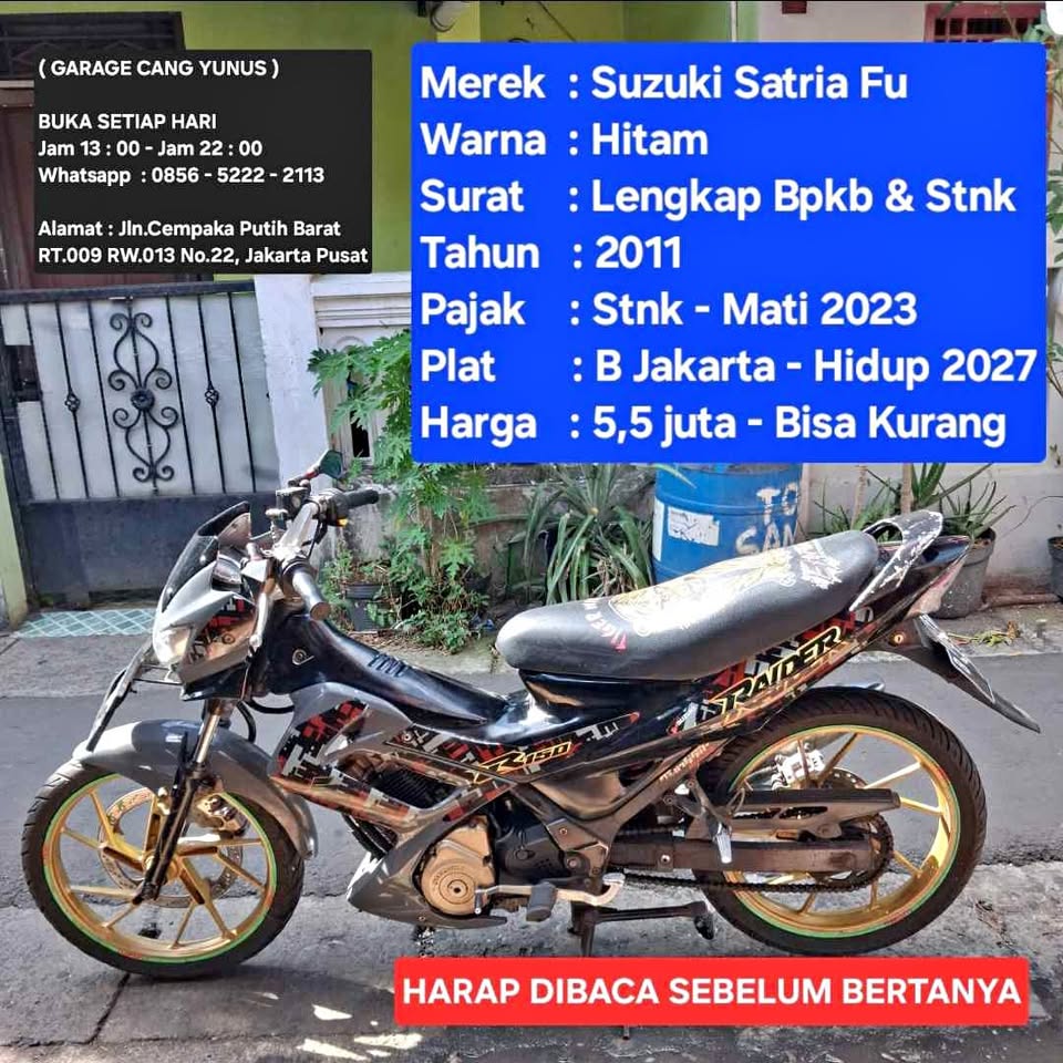 2011 Motor Bekas surat lengkap dijamin aman