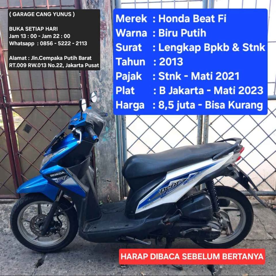2011 Motor Bekas surat lengkap dijamin aman