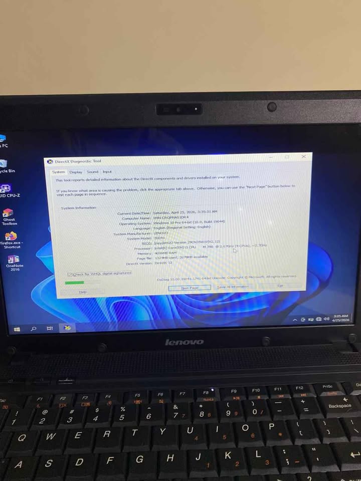 Laptop Lenovo G460