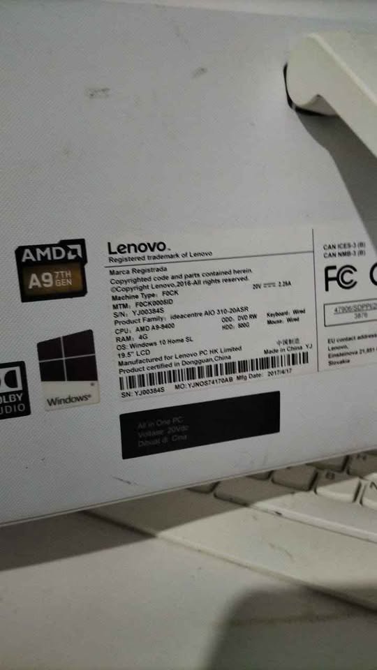 PC Lenovo All In One