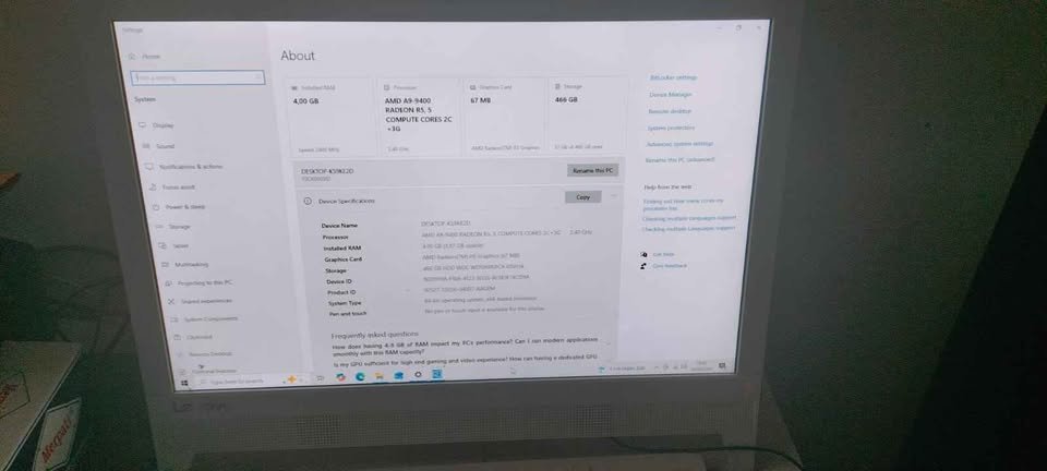 PC Lenovo All In One