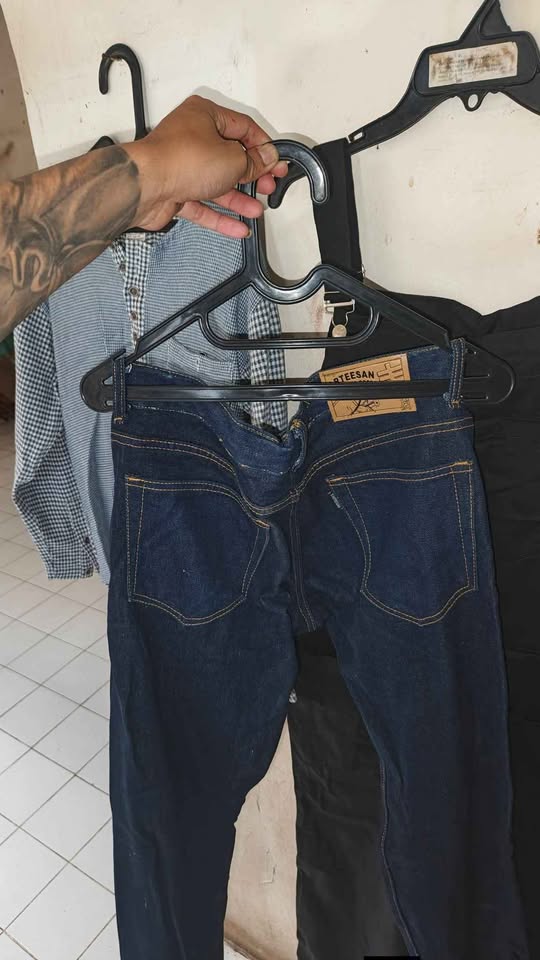 Pakaian branded murah denim jumpsuit