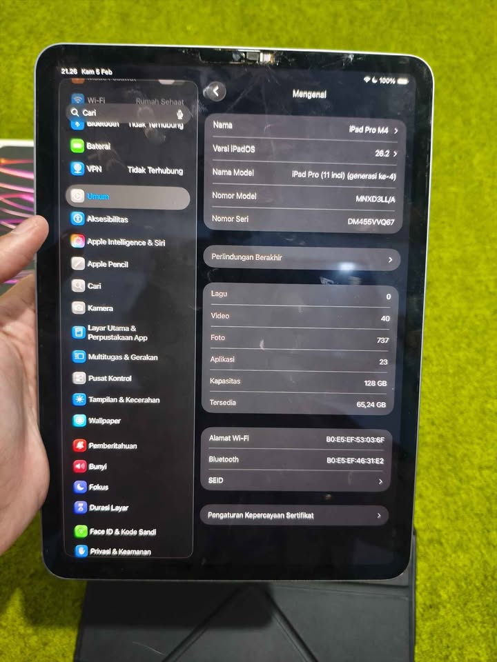 iPad Pro M2 Gen 4 (2022) Grey Fullset