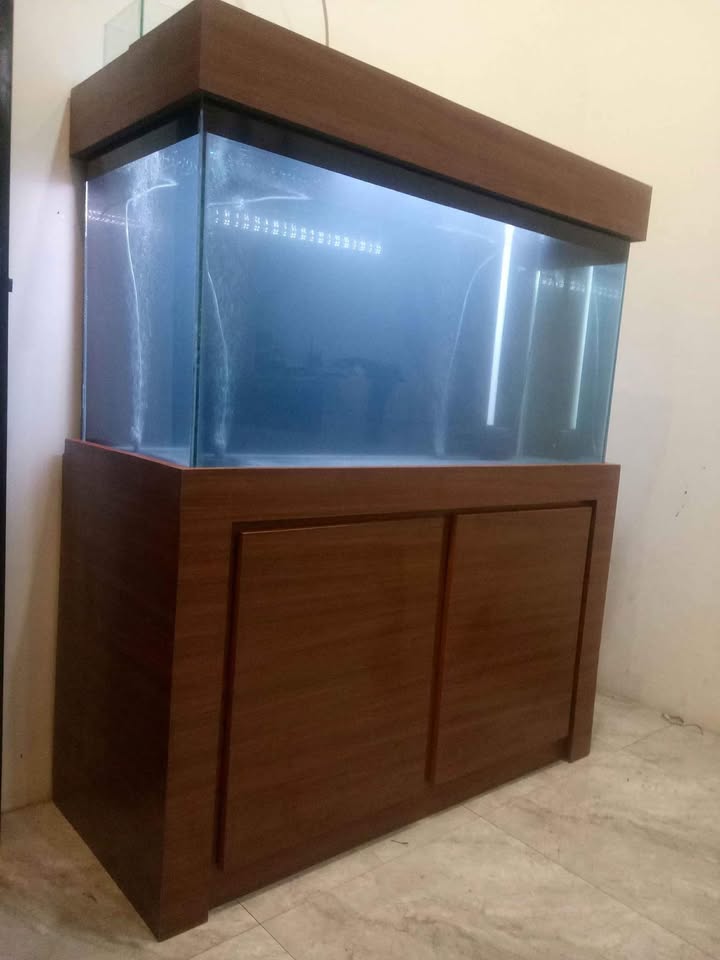 Aquarium dengan kabinet minimalis